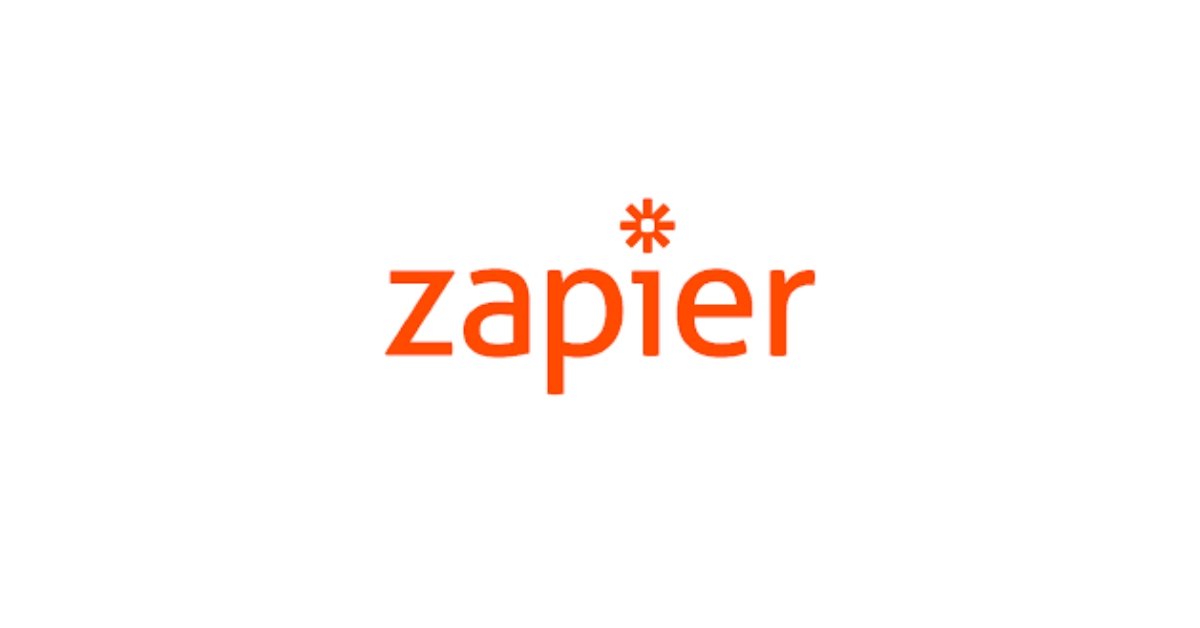 a logo with orange text